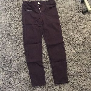 High wasted plum colored American eagle jeans